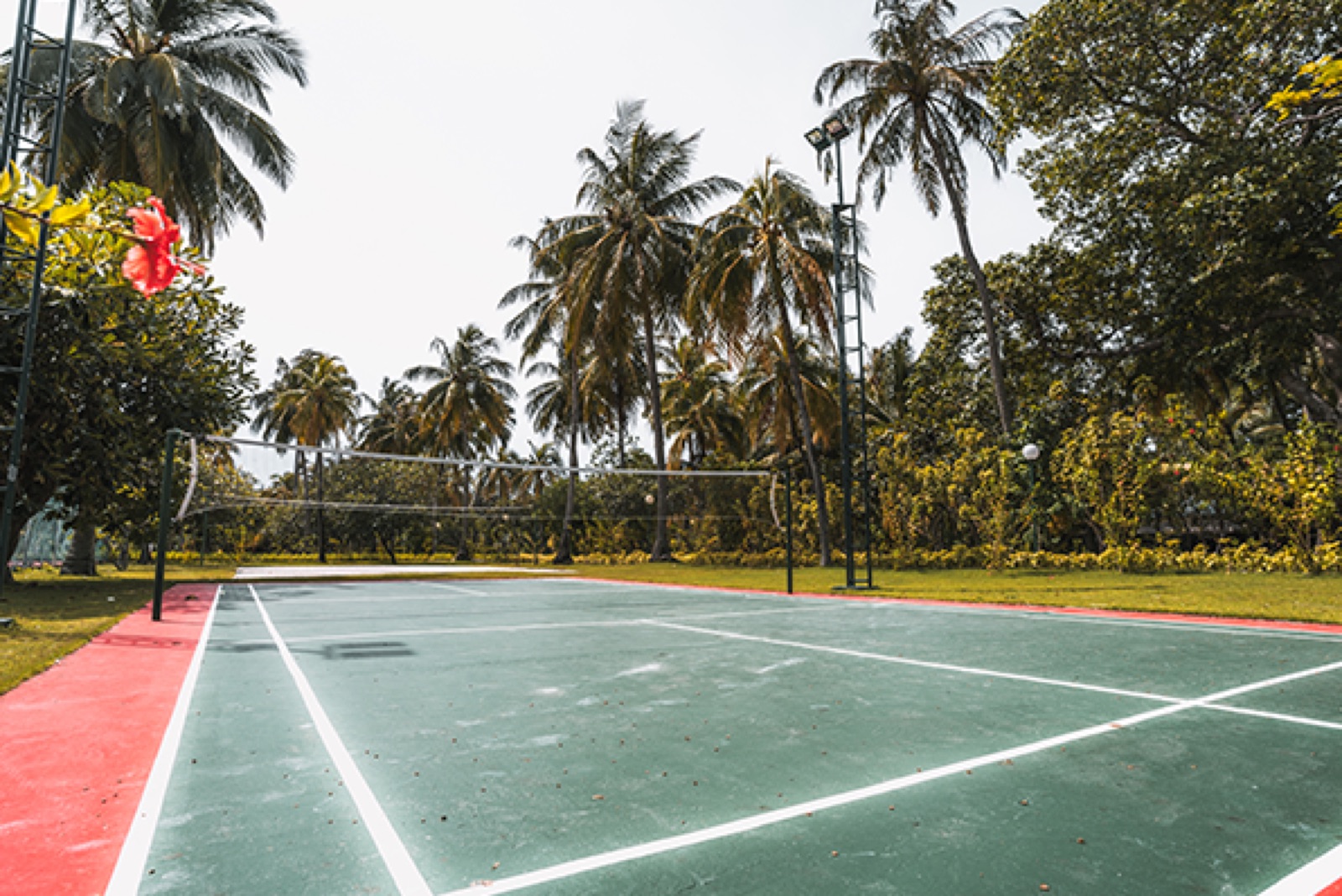 Badminton court inside the gated Horizon Floors township