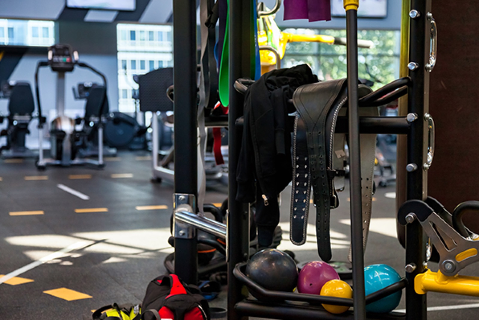 Equipped gymnasium at the Horizon Floors clubhouse, Sector 93 Gurgaon
