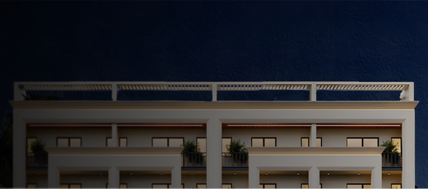 Planted balconies overlooking the landscaped street at Horizon Floors