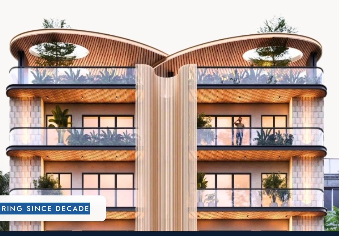 Horizon Floors Sector 63A Gurgaon — curved-roof low rise elevation on Golf Course Extension