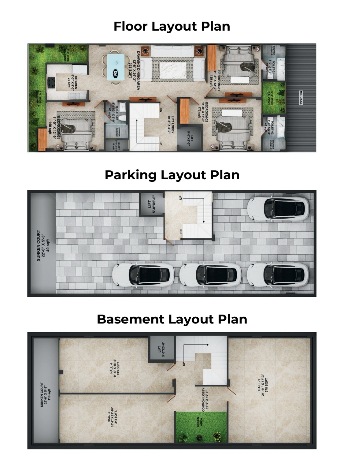 Floor plan for Horizon Floors Sector 99A Gurgaon